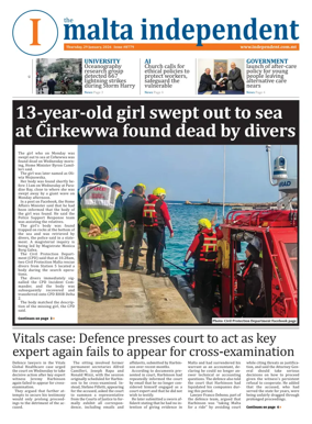 Cover of Malta Independent
