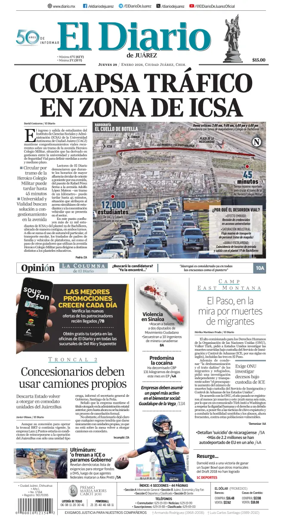 Cover of El Diario de Juarez