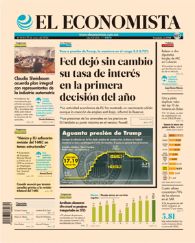 Cover of El Economista (Mexico)