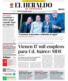 Cover of El Heraldo de Chihuahua