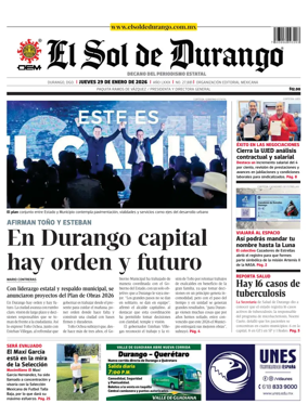 Cover of El Sol de Durango