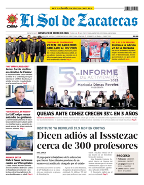 Cover of El Sol de Zacatecas
