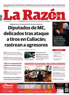 Cover of La Razon de Mexico