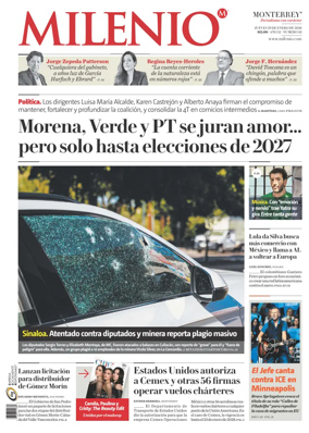 Cover of Milenio Monterrey