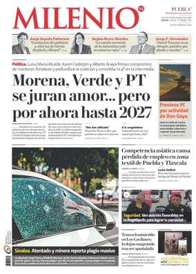 Cover of Milenio Puebla