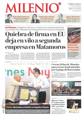 Cover of Milenio Tamaulipas