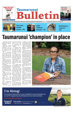 Cover of Taumarunui Bulletin