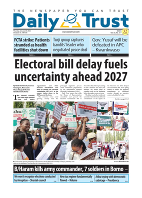 Cover of Daily Trust