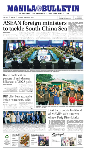 Cover of Manila Bulletin