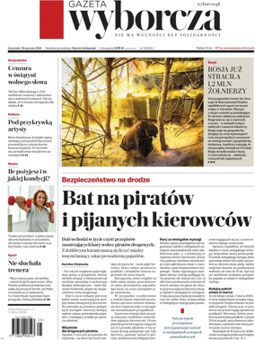 Cover of Gazeta Wyborcza Stoleczna
