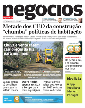 Cover of Jornal de Negocios