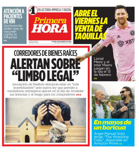 Cover of Primera Hora