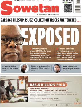 Cover of Sowetan