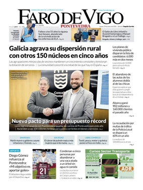 Cover of Faro de Vigo (Pontevedra)