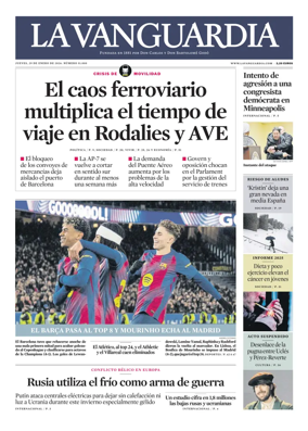 Cover of La Vanguardia