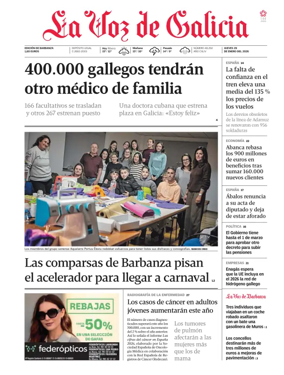 Cover of La Voz de Galicia (Barbanza)