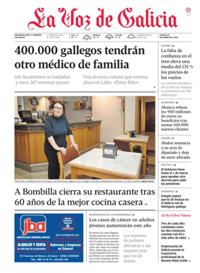 Cover of La Voz de Galicia (Deza)