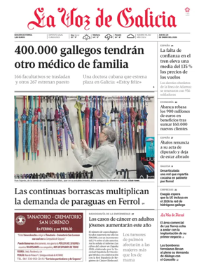 Cover of La Voz de Galicia (Ferrol)