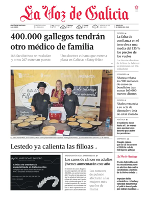 Cover of La Voz de Galicia (Santiago)