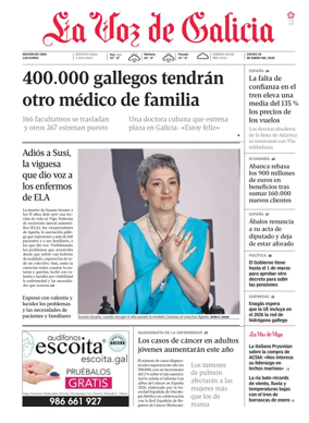 Cover of La Voz de Galicia (Vigo)