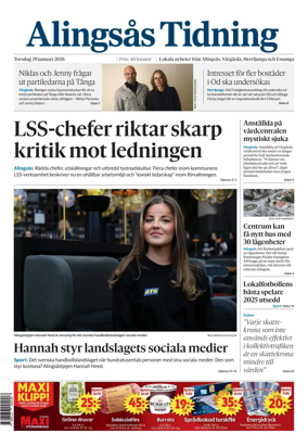 Cover of Alingsas Tidning