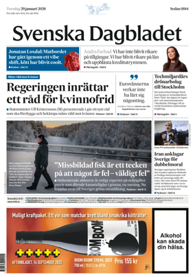Cover of Svenska Dagbladet