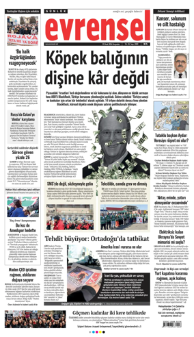 Cover of Evrensel Gazetesi