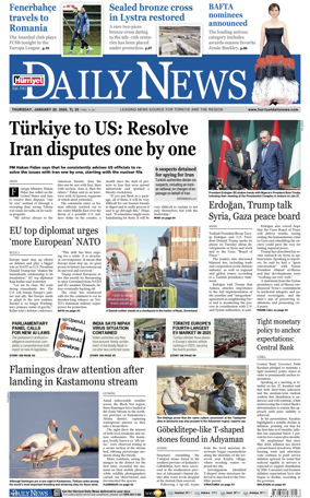 Cover of Hurriyet Daily News & Economic Review