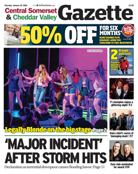 Cover of Central Somerset & Cheddar Valley Gazette