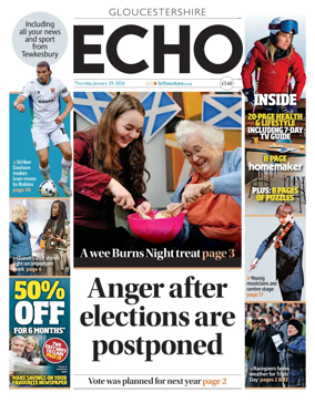 Cover of Gloucestershire Echo