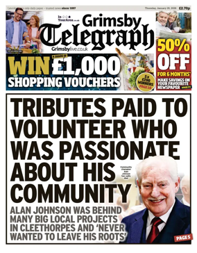 Cover of Grimsby Telegraph