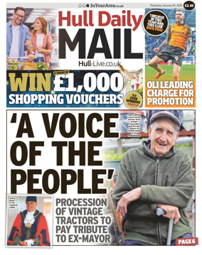 Cover of Hull Daily Mail