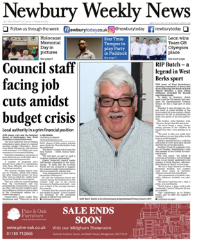 Cover of Newbury Weekly News