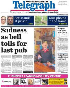 Cover of Northants Evening Telegraph