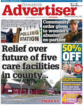 Cover of Ormskirk Advertiser