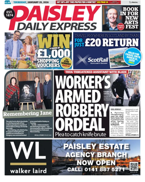 Cover of Paisley Daily Express
