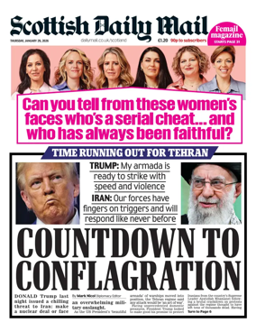 Cover of Scottish Daily Mail