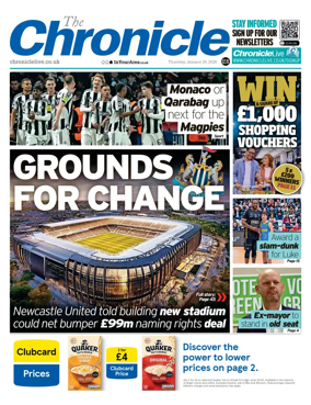 Cover of The Chronicle (South Tyneside and Durham)