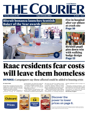 Cover of The Courier & Advertiser (Angus and Dundee)