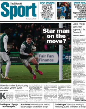 Cover of Herald Sport