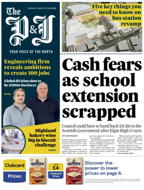 Cover of The Press and Journal (Inverness Highlands and Islands)