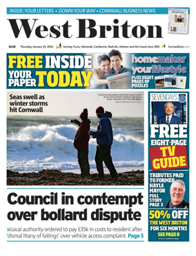 Cover of West Briton (Falmouth Penryn Helston The Lizard)