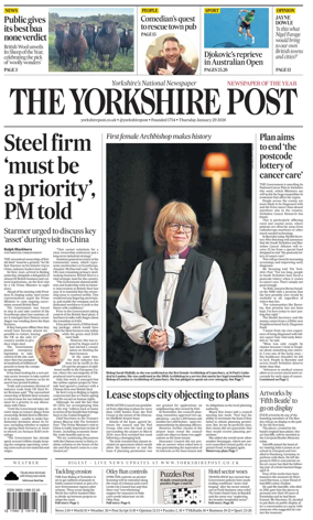 Cover of Yorkshire Post