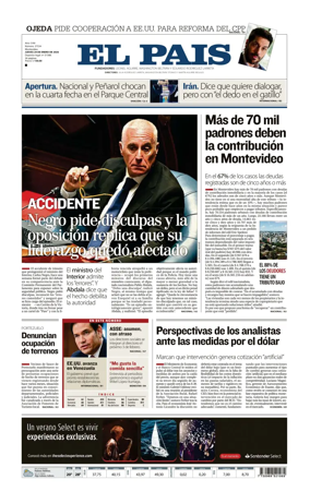 Cover of El Pais (Uruguay)
