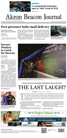 Cover of Akron Beacon Journal