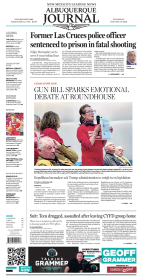 Cover of Albuquerque Journal