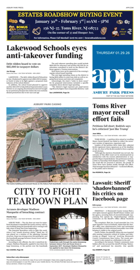 Cover of Asbury Park Press