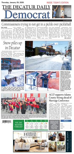 Cover of The Decatur Daily Democrat