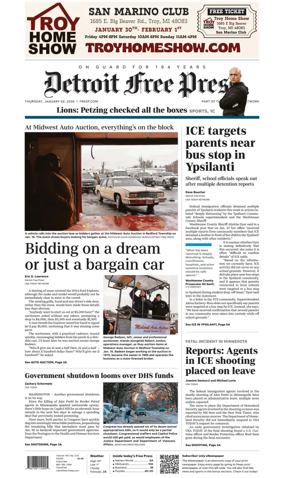 Cover of Detroit Free Press