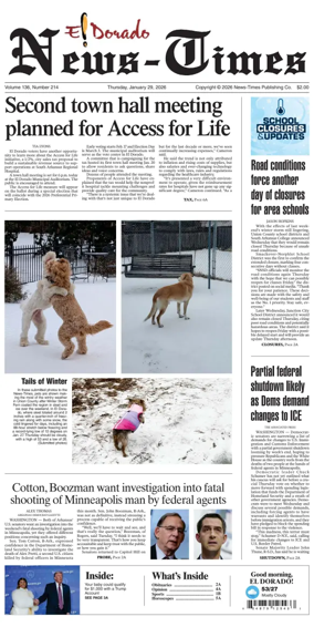 Cover of El Dorado News-Times (VCID - Camden News)